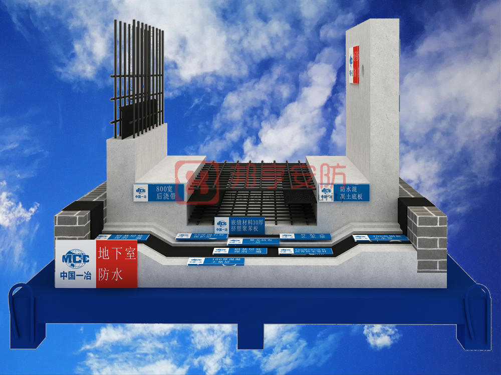 地下室防水質(zhì)量樣板展示、工藝質(zhì)量樣板、工法質(zhì)量樣板